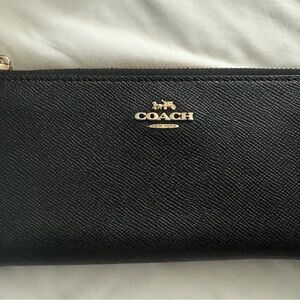 Coach long zip around wallet